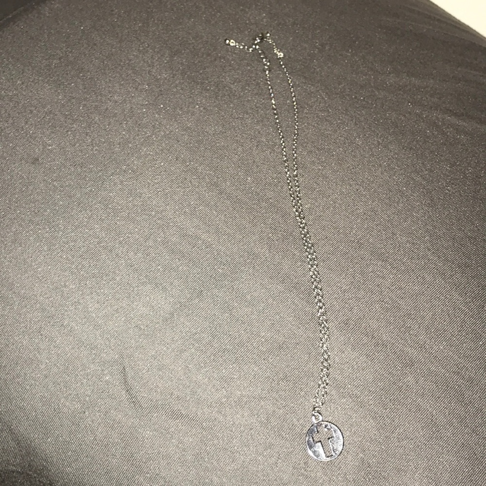 silver cross necklace
